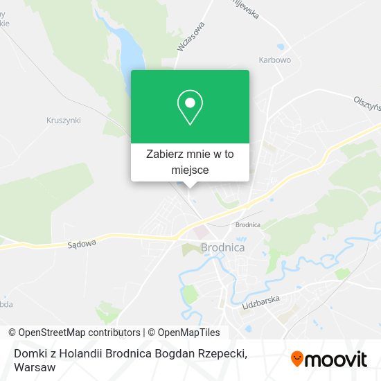 Mapa Domki z Holandii Brodnica Bogdan Rzepecki