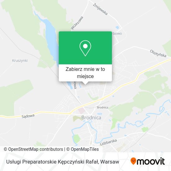 Mapa Usługi Preparatorskie Kępczyński Rafał