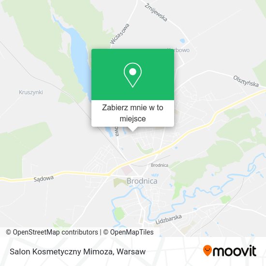 Mapa Salon Kosmetyczny Mimoza