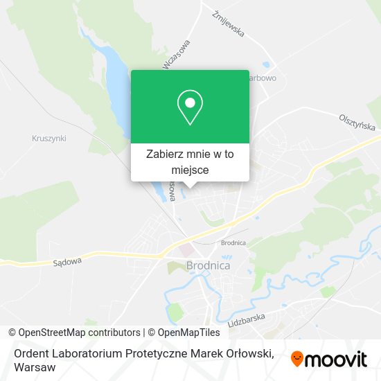 Mapa Ordent Laboratorium Protetyczne Marek Orłowski