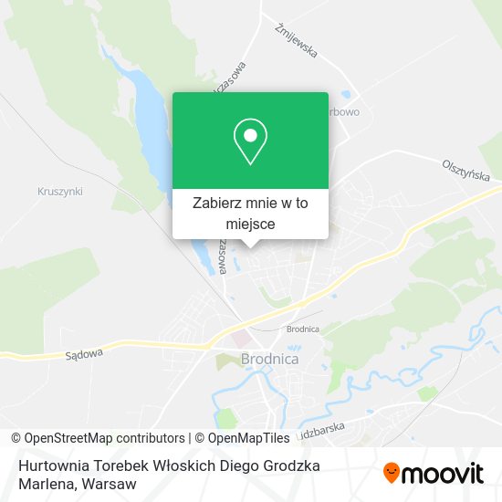 Mapa Hurtownia Torebek Włoskich Diego Grodzka Marlena