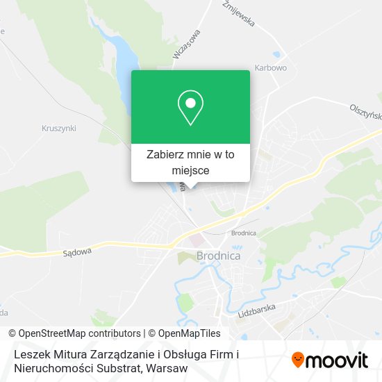 Mapa Leszek Mitura Zarządzanie i Obsługa Firm i Nieruchomości Substrat