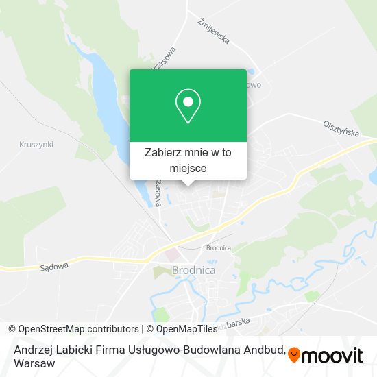 Mapa Andrzej Labicki Firma Usługowo-Budowlana Andbud