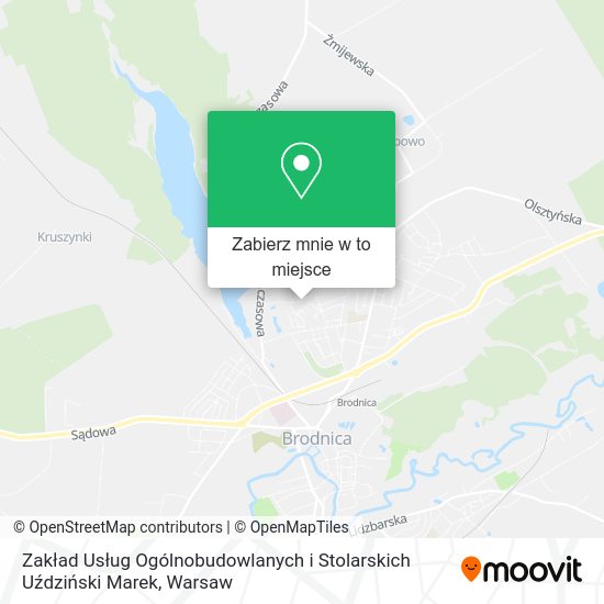 Mapa Zakład Usług Ogólnobudowlanych i Stolarskich Uździński Marek