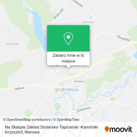 Mapa Na Skarpie Zakład Stolarsko-Tapicerski -Kamiński Krzysztof