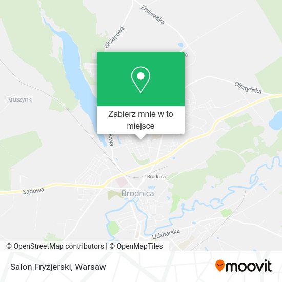 Mapa Salon Fryzjerski