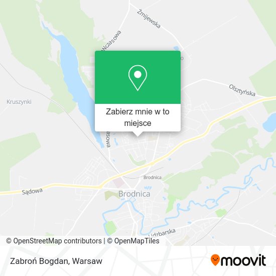 Mapa Zabroń Bogdan