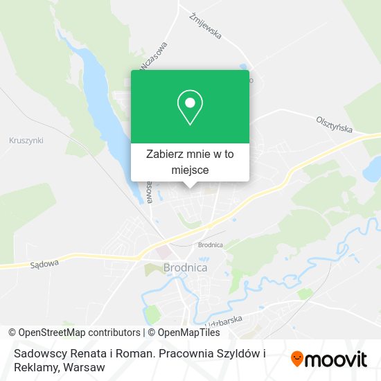 Mapa Sadowscy Renata i Roman. Pracownia Szyldów i Reklamy