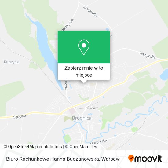 Mapa Biuro Rachunkowe Hanna Budzanowska