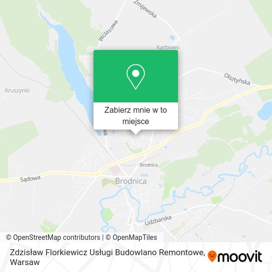 Mapa Zdzisław Florkiewicz Usługi Budowlano Remontowe