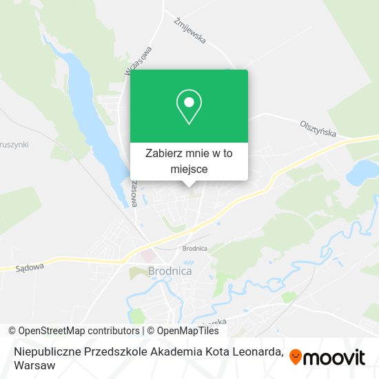 Mapa Niepubliczne Przedszkole Akademia Kota Leonarda