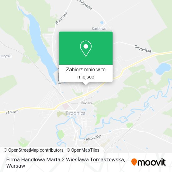 Mapa Firma Handlowa Marta 2 Wiesława Tomaszewska