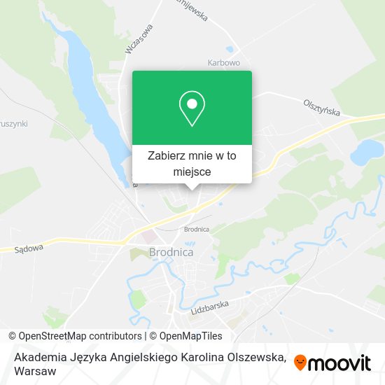 Mapa Akademia Języka Angielskiego Karolina Olszewska