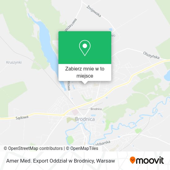 Mapa Amer Med. Export Oddział w Brodnicy