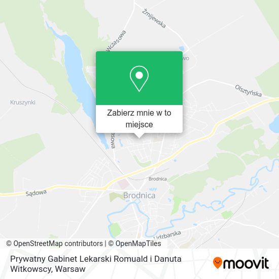 Mapa Prywatny Gabinet Lekarski Romuald i Danuta Witkowscy