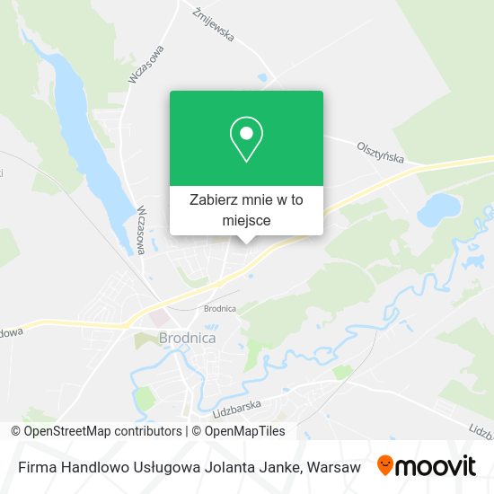 Mapa Firma Handlowo Usługowa Jolanta Janke