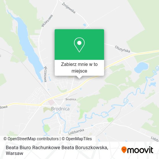 Mapa Beata Biuro Rachunkowe Beata Boruszkowska