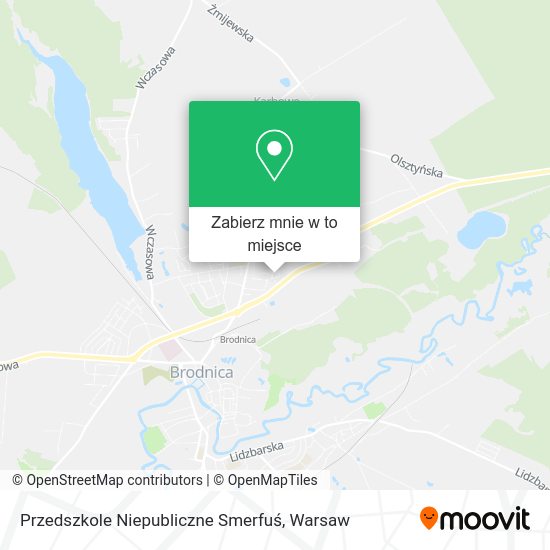 Mapa Przedszkole Niepubliczne Smerfuś