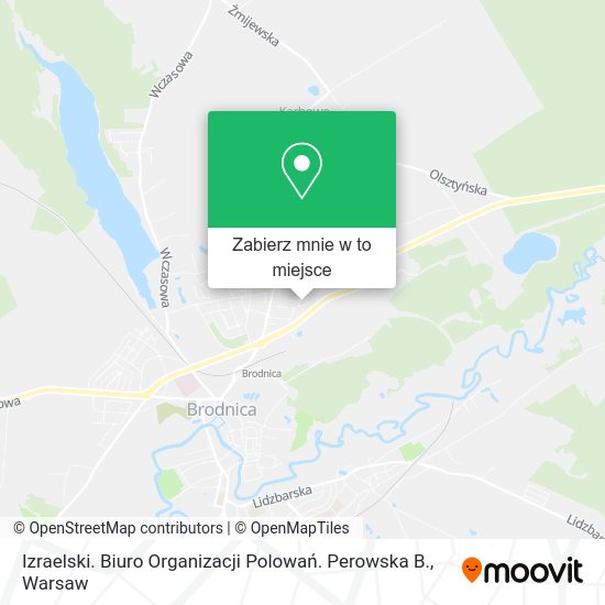 Mapa Izraelski. Biuro Organizacji Polowań. Perowska B.