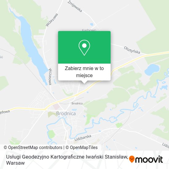 Mapa Usługi Geodezyjno Kartograficzne Iwański Stanisław