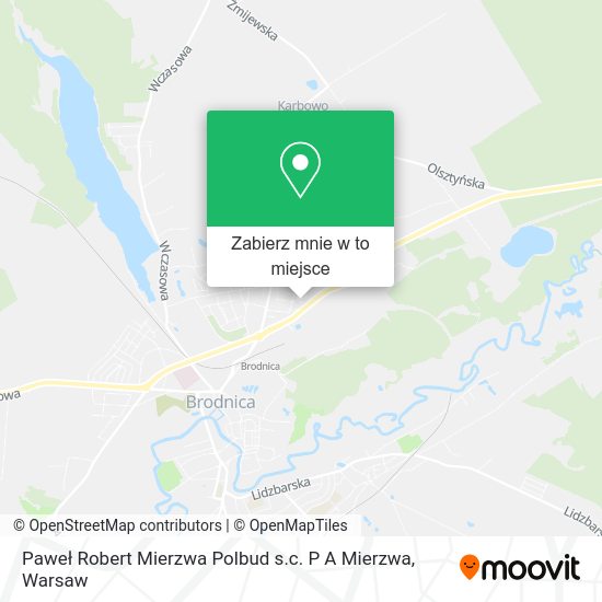 Mapa Paweł Robert Mierzwa Polbud s.c. P A Mierzwa