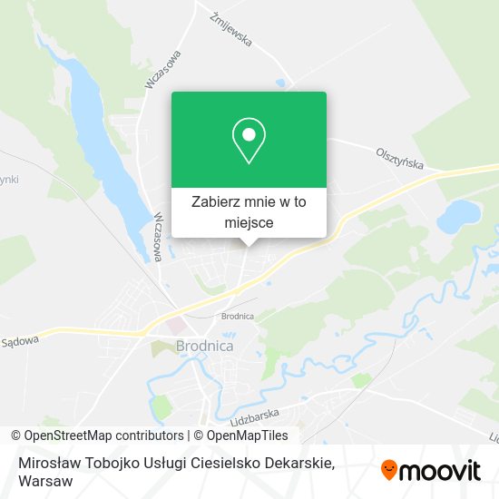 Mapa Mirosław Tobojko Usługi Ciesielsko Dekarskie