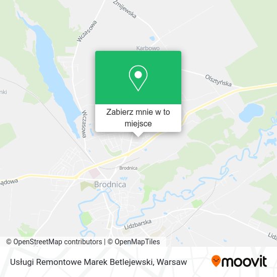 Mapa Usługi Remontowe Marek Betlejewski