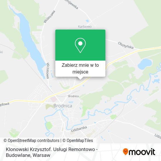 Mapa Klonowski Krzysztof. Usługi Remontowo - Budowlane