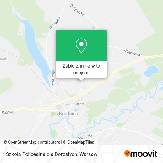 Mapa Szkoła Policealna dla Dorosłych