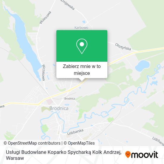 Mapa Usługi Budowlane Koparko Spycharką Kolk Andrzej