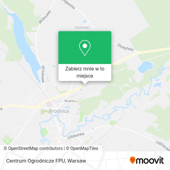 Mapa Centrum Ogrodnicze FPU