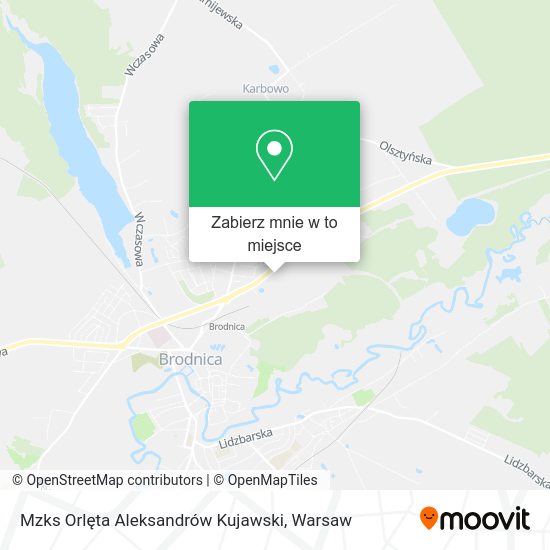 Mapa Mzks Orlęta Aleksandrów Kujawski