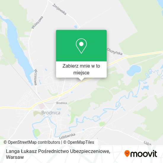 Mapa Langa Łukasz Pośrednictwo Ubezpieczeniowe