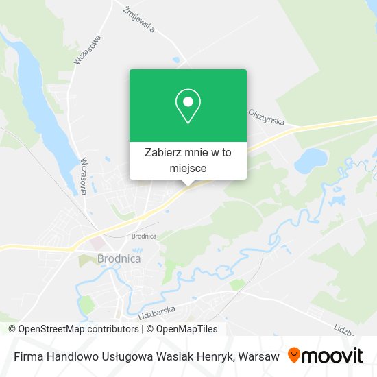 Mapa Firma Handlowo Usługowa Wasiak Henryk