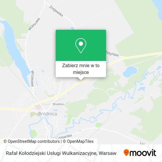 Mapa Rafał Kołodziejski Usługi Wulkanizacyjne