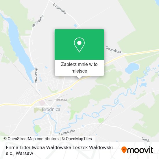 Mapa Firma Lider Iwona Wałdowska Leszek Wałdowski s.c.