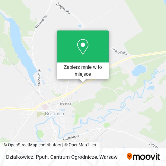 Mapa Działkowicz. Ppuh. Centrum Ogrodnicze