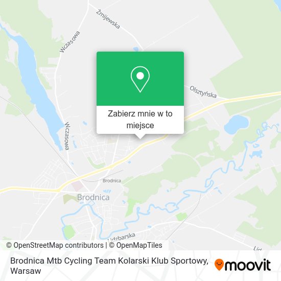 Mapa Brodnica Mtb Cycling Team Kolarski Klub Sportowy