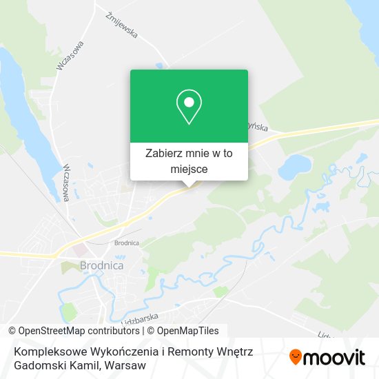 Mapa Kompleksowe Wykończenia i Remonty Wnętrz Gadomski Kamil