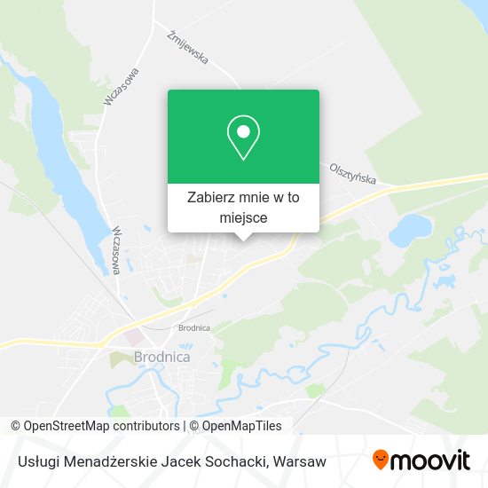 Mapa Usługi Menadżerskie Jacek Sochacki