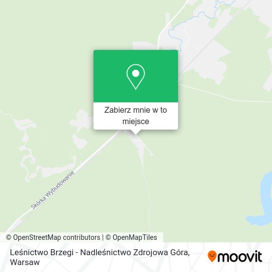 Mapa Leśnictwo Brzegi - Nadleśnictwo Zdrojowa Góra