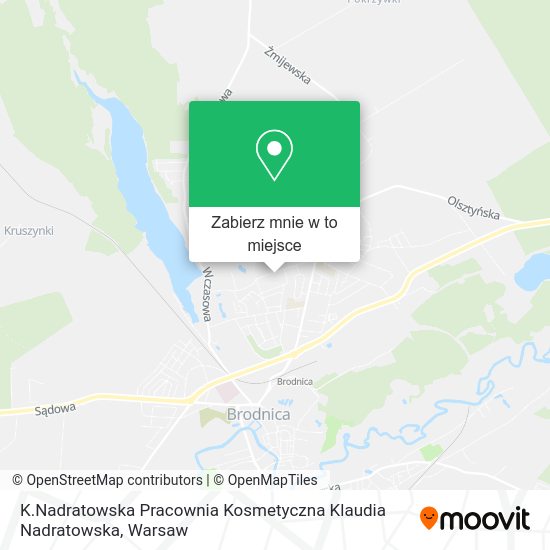 Mapa K.Nadratowska Pracownia Kosmetyczna Klaudia Nadratowska