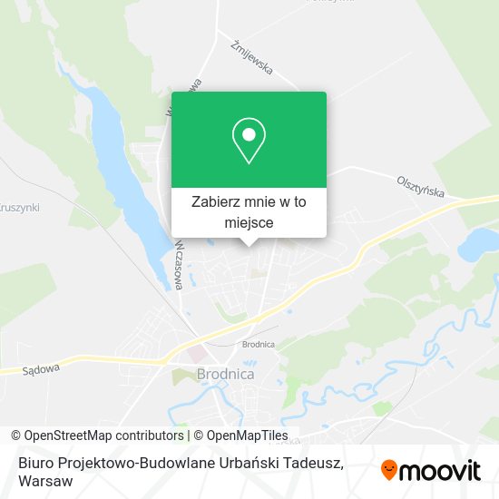 Mapa Biuro Projektowo-Budowlane Urbański Tadeusz