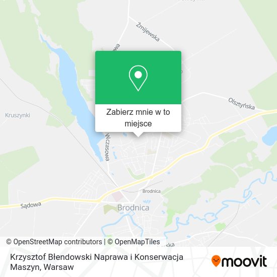 Mapa Krzysztof Błendowski Naprawa i Konserwacja Maszyn