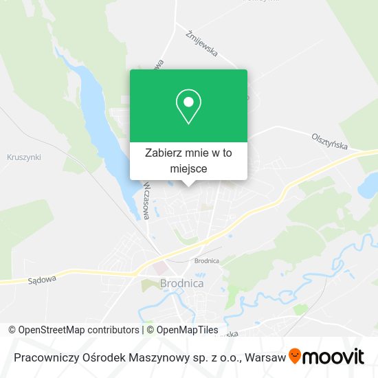 Mapa Pracowniczy Ośrodek Maszynowy sp. z o.o.