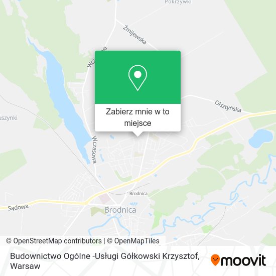 Mapa Budownictwo Ogólne -Usługi Gółkowski Krzysztof