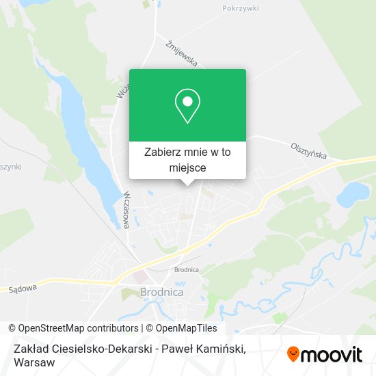 Mapa Zakład Ciesielsko-Dekarski - Paweł Kamiński