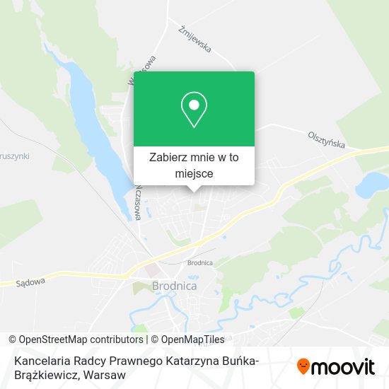 Mapa Kancelaria Radcy Prawnego Katarzyna Buńka-Brążkiewicz