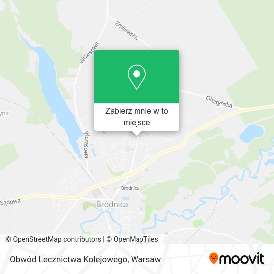 Mapa Obwód Lecznictwa Kolejowego