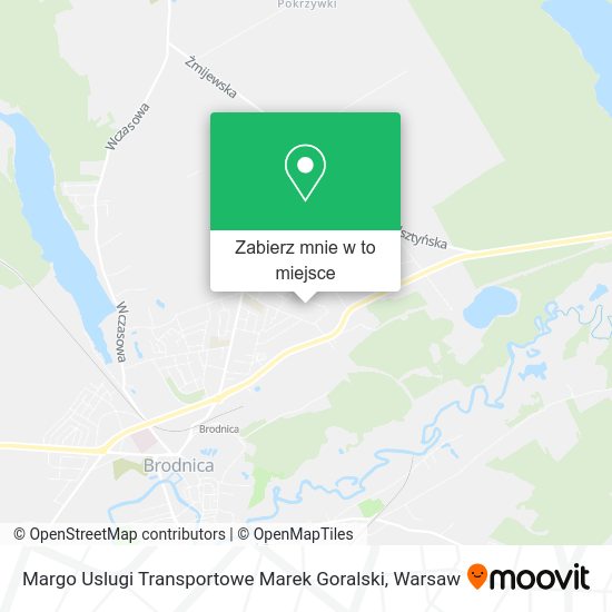 Mapa Margo Uslugi Transportowe Marek Goralski